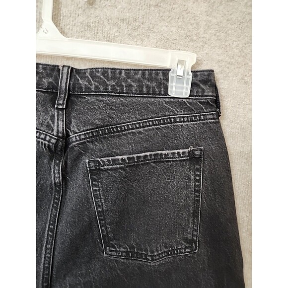 Old Navy Curvy Extra High Rise Wide-Leg Jeans Womens 10 Black Wash NEW - Picture 7 of 11